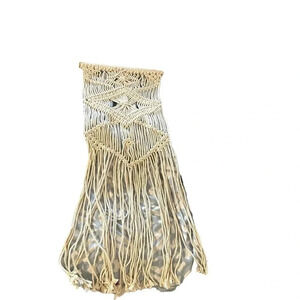 Macrame Wall Hanging Tapestry 13 1/2" width by 37" long
